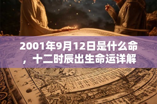 2001年9月12日是什么命，十二时辰出生命运详解