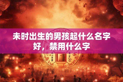 未时出生的男孩起什么名字好,禁用什么字 未时出生的男孩起什么名字好,禁用什么字