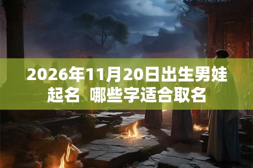 2026年11月20日出生男娃起名  哪些字适合取名