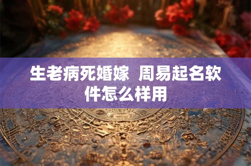 生老病死婚嫁  周易起名软件怎么样用