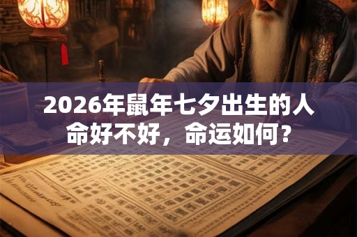 2026年鼠年七夕出生的人命好不好,命运如何? 2026年鼠年七夕出生的人命好不好,命运如何?