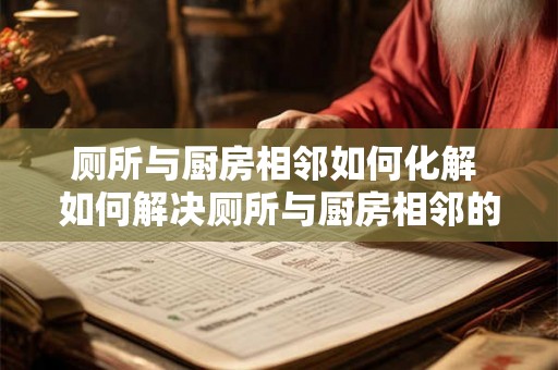 厕所与厨房相邻如何化解 如何解决厕所与厨房相邻的问题