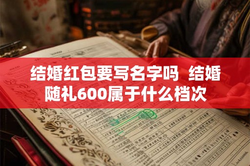 结婚红包要写名字吗  结婚随礼600属于什么档次