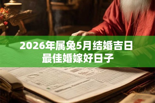 2026年属兔5月结婚吉日 最佳婚嫁好日子