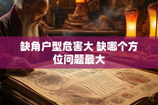 缺角户型危害大 缺哪个方位问题最大