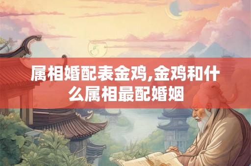 属相婚配表金鸡,金鸡和什么属相最配婚姻
