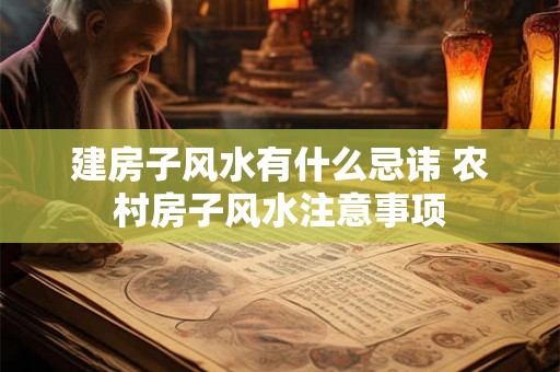 建房子风水有什么忌讳 农村房子风水注意事项
