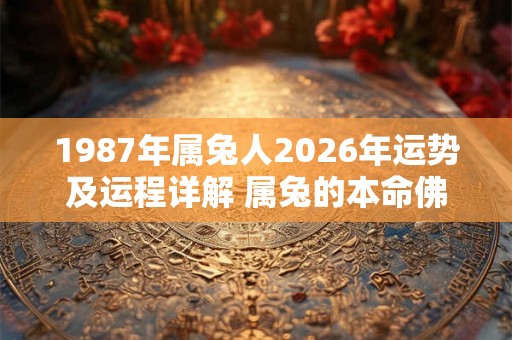 1987年属兔人2026年运势及运程详解 属兔的本命佛是什么