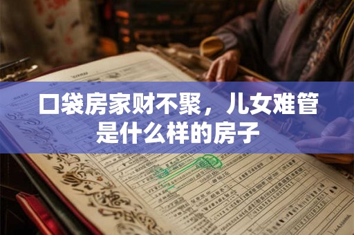口袋房家财不聚，儿女难管是什么样的房子