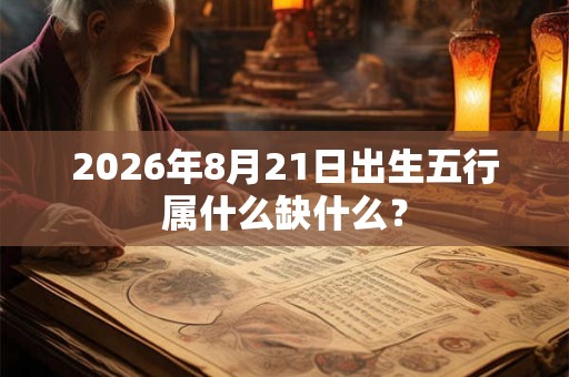 2026年8月21日出生五行属什么缺什么？