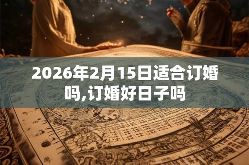2026年2月15日适合订婚吗,订婚好日子吗