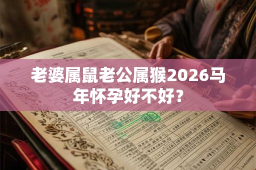 老婆属鼠老公属猴2026马年怀孕好不好？
