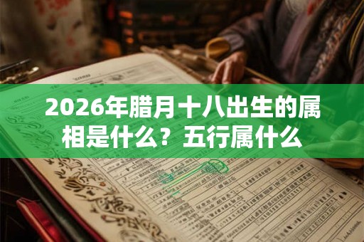 2026年腊月十八出生的属相是什么？五行属什么