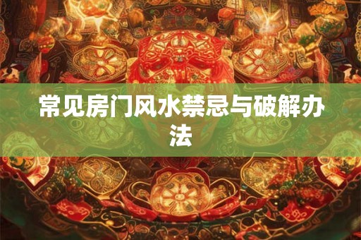 常见房门风水禁忌与破解办法 常见房门风水禁忌与破解办法