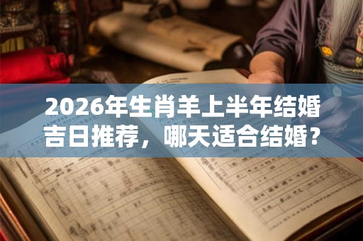 2026年生肖羊上半年结婚吉日推荐，哪天适合结婚？