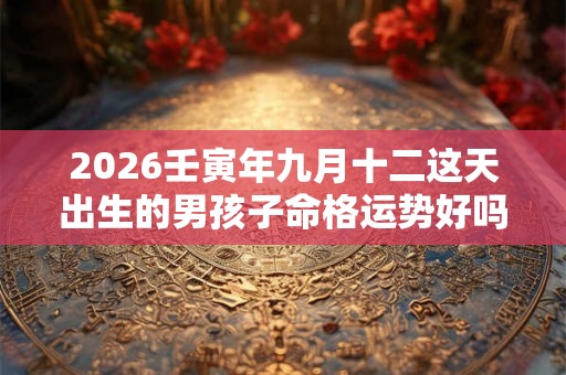 2026壬寅年九月十二这天出生的男孩子命格运势好吗