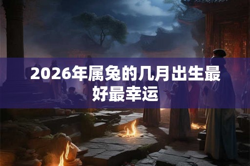 2026年属兔的几月出生最好最幸运