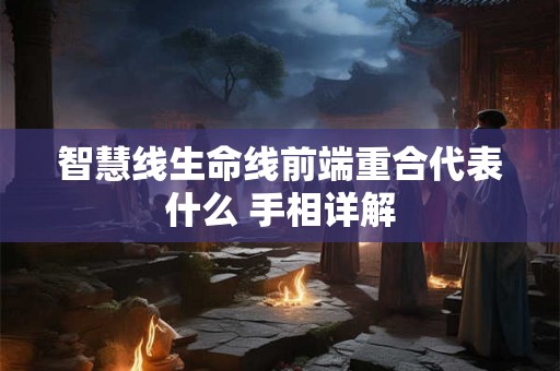 智慧线生命线前端重合代表什么 手相详解