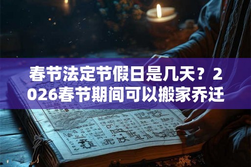 春节法定节假日是几天？2026春节期间可以搬家乔迁吗？