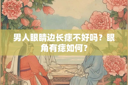 男人眼睛边长痣不好吗？眼角有痣如何？
