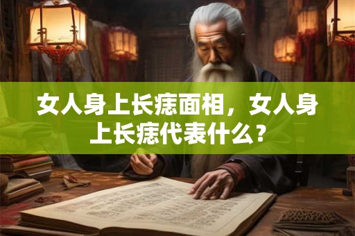 女人身上长痣面相，女人身上长痣代表什么？