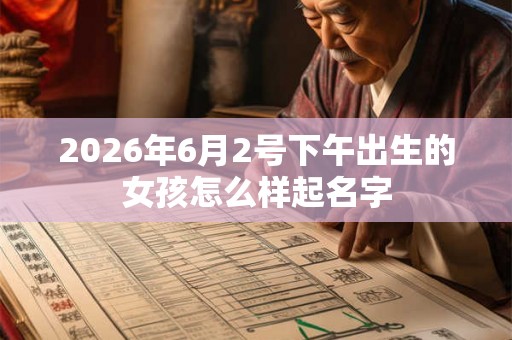 2026年6月2号下午出生的女孩怎么样起名字 2026年6月2号下午出生的女孩怎么样起名字