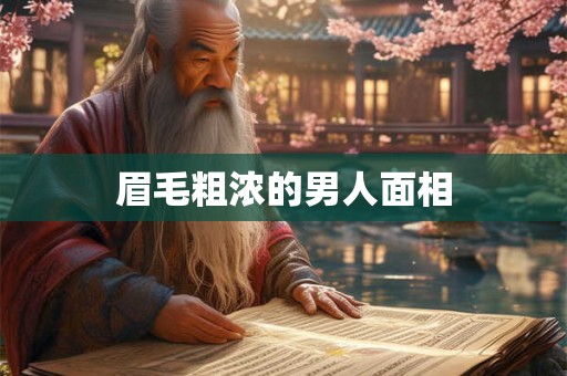 眉毛粗浓的男人面相