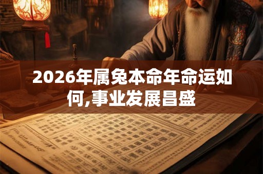 2026年属兔本命年命运如何,事业发展昌盛