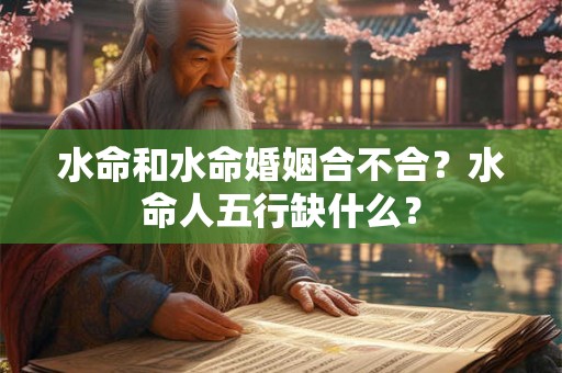 水命和水命婚姻合不合？水命人五行缺什么？