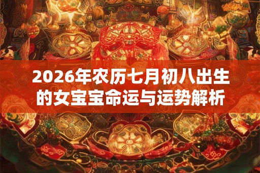 2026年农历七月初八出生的女宝宝命运与运势解析