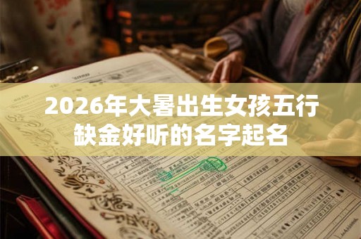 2026年大暑出生女孩五行缺金好听的名字起名 2026年大暑出生女孩五行缺金好听的名字起名