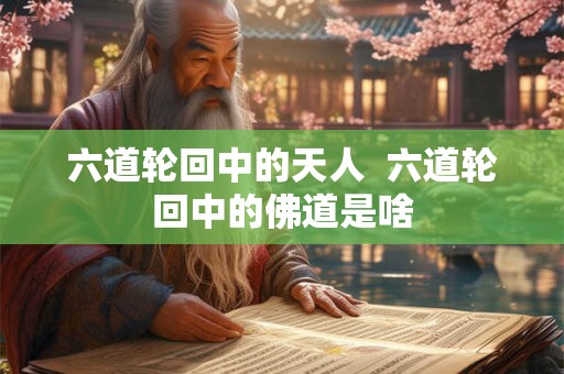 六道轮回中的天人  六道轮回中的佛道是啥