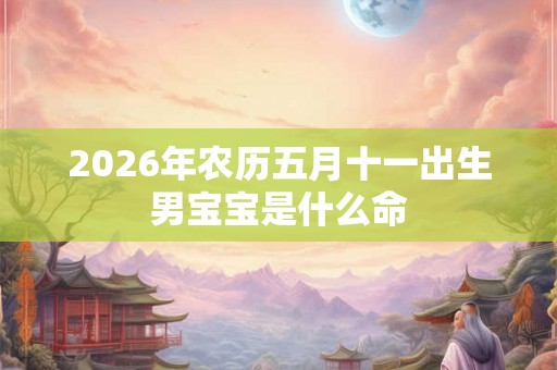 2026年农历五月十一出生男宝宝是什么命 2026年农历五月十一出生男宝宝是什么命