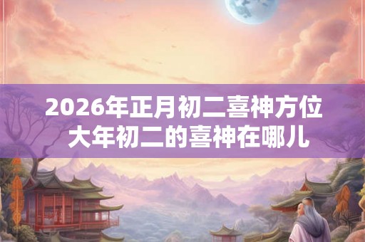 2026年正月初二喜神方位  大年初二的喜神在哪儿
