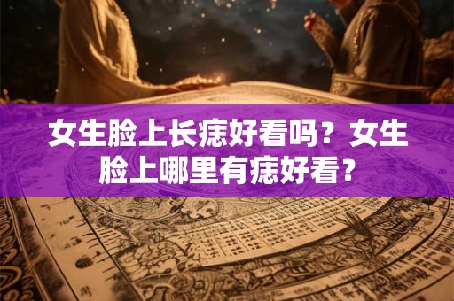 女生脸上长痣好看吗？女生脸上哪里有痣好看？