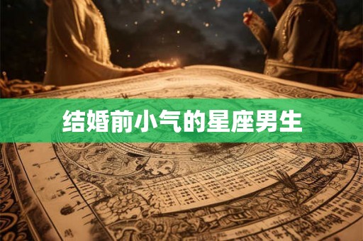 结婚前小气的星座男生