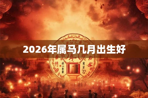 2026年属马几月出生好