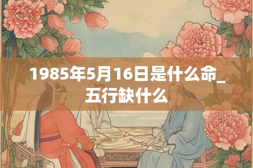 1985年5月16日是什么命_五行缺什么