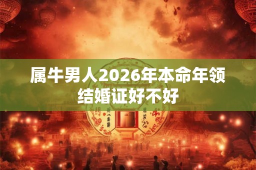 属牛男人2026年本命年领结婚证好不好