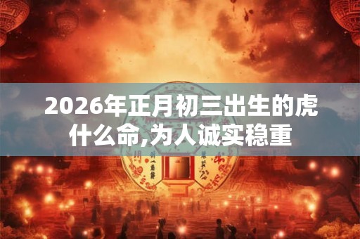 2026年正月初三出生的虎什么命,为人诚实稳重