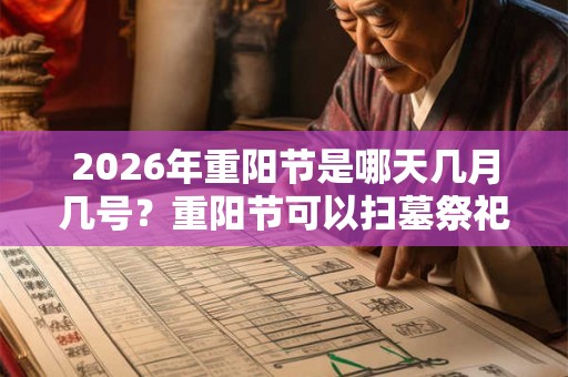2026年重阳节是哪天几月几号?重阳节可以扫墓祭祀吗? 2026年重阳节是哪天几月几号?重阳节可以扫墓祭祀吗?