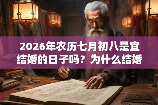 2026年农历七月初八是宜结婚的日子吗?为什么结婚不能走回头路 2026年农历七月初八是宜结婚的日子吗?为什么结婚不能走回头路