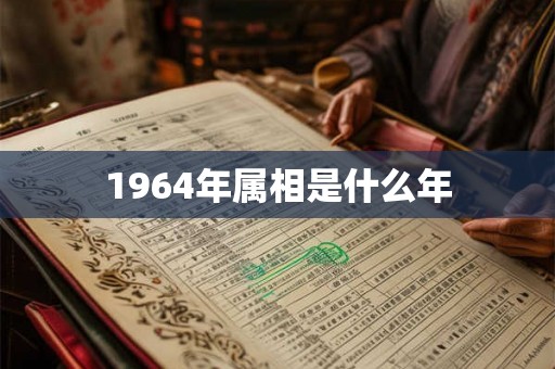 1964年属相是什么年