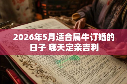 2026年5月适合属牛订婚的日子 哪天定亲吉利