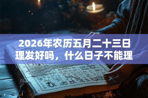 2026年农历五月二十三日理发好吗，什么日子不能理发？