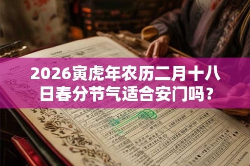 2026寅虎年农历二月十八日春分节气适合安门吗? 2026寅虎年农历二月十八日春分节气适合安门吗?