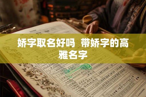 娇字取名好吗  带娇字的高雅名字