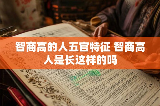 智商高的人五官特征 智商高人是长这样的吗