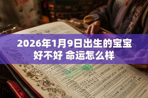 2026年1月9日出生的宝宝好不好 命运怎么样