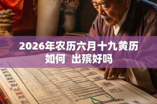 2026年农历六月十九黄历如何  出殡好吗